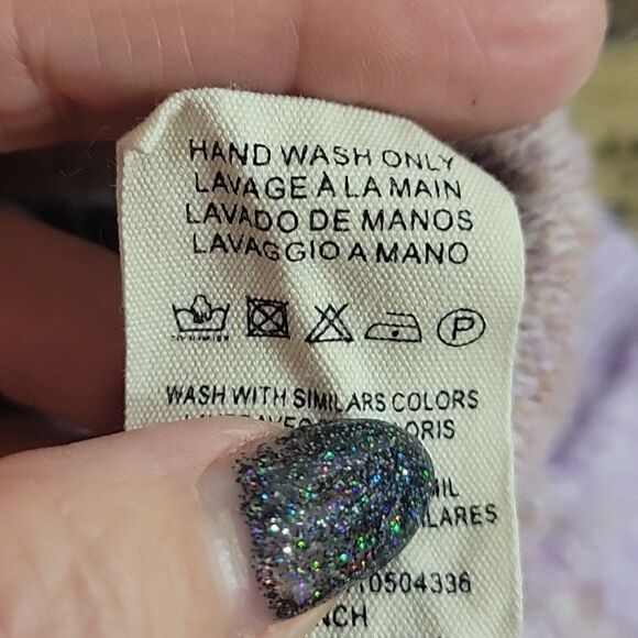 FRNCH Paris Sweater lavender and gold. Size S - Picture 5 of 5